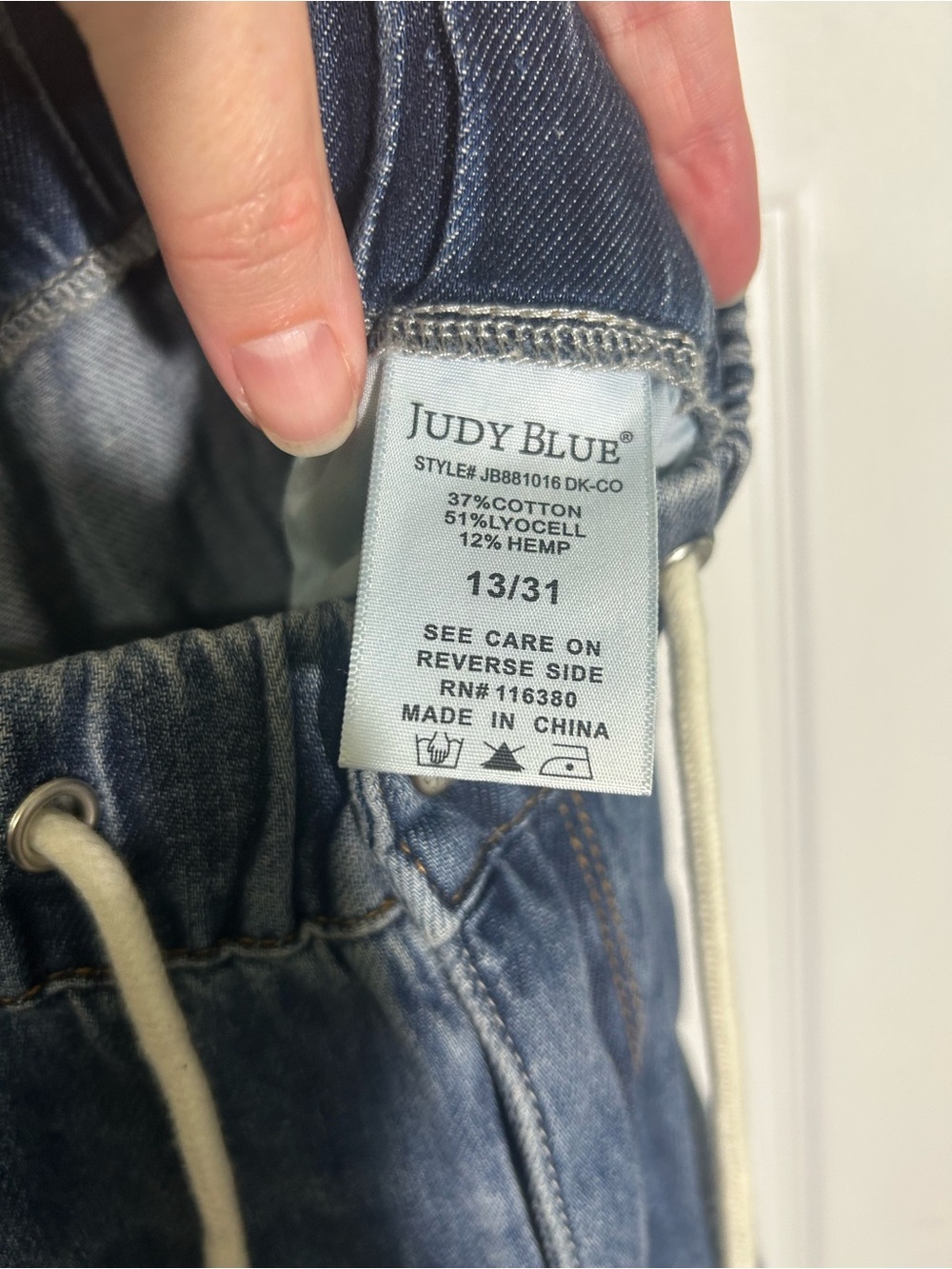 JUDY BLUE MADE TO MOVE WIDE LEG PALAZZO FEATHERWEIGHT ELASTIC WAIST Size 13/31 - Picture 9 of 15